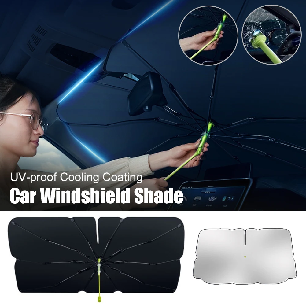 

Car Sunshade Umbrella Car Windshield Shade UV Sun Protection Windshield Cover with Window Beeaker Sumumer Interior Accessories