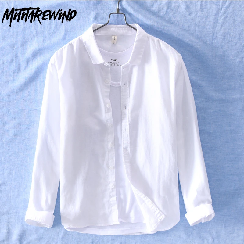 

Классическая белая рубашка, мужские повседневные рубашки с длинным рукавом, женская льняная рубашка, мужская рубашка