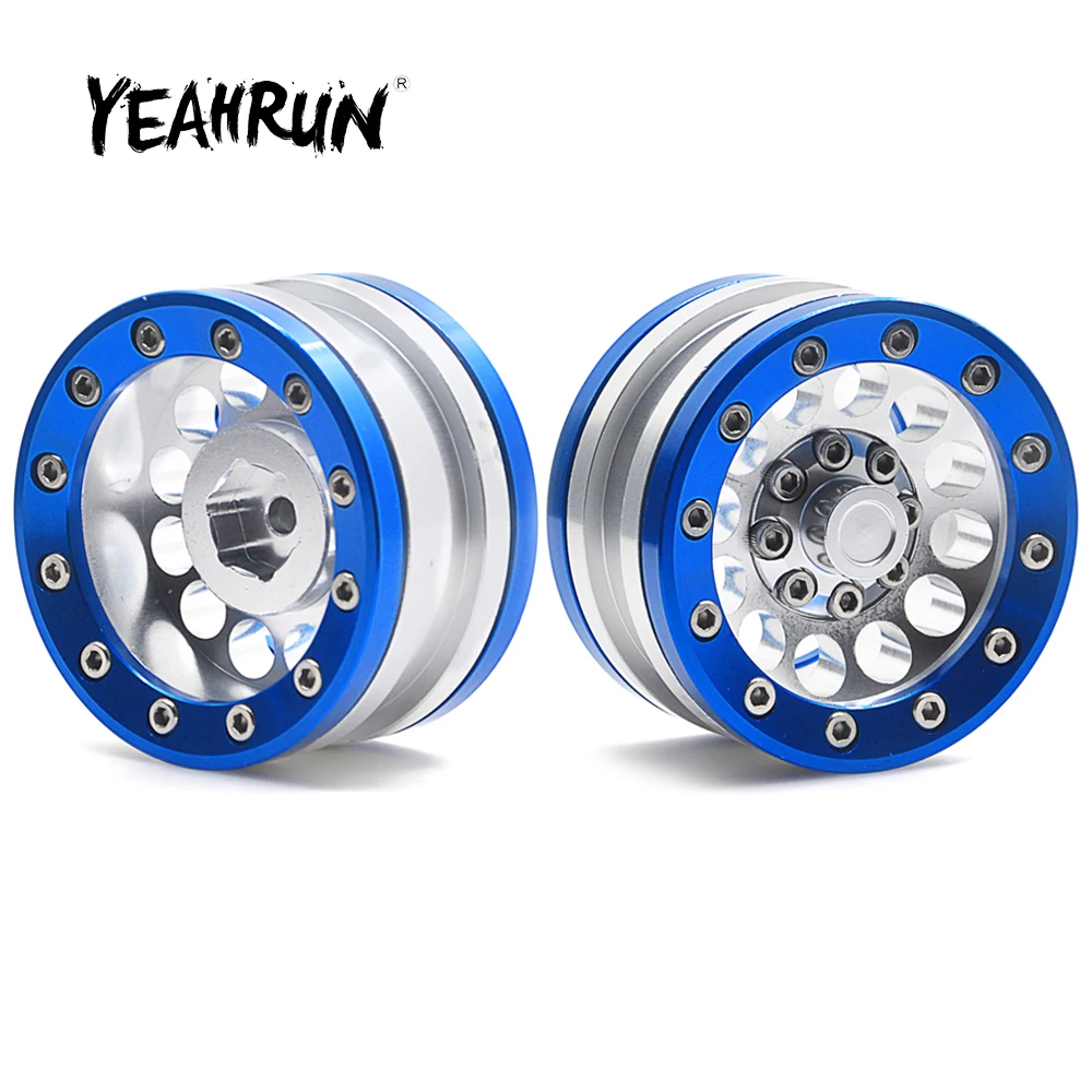 

YEAHRUN CNC Metal 1.9 inch Beadlock Wheel Rims Hubs 30mm for Axial SCX10 TAMIYA CC01 D90 D110 1/10 RC Crawler Car Upgrade Parts