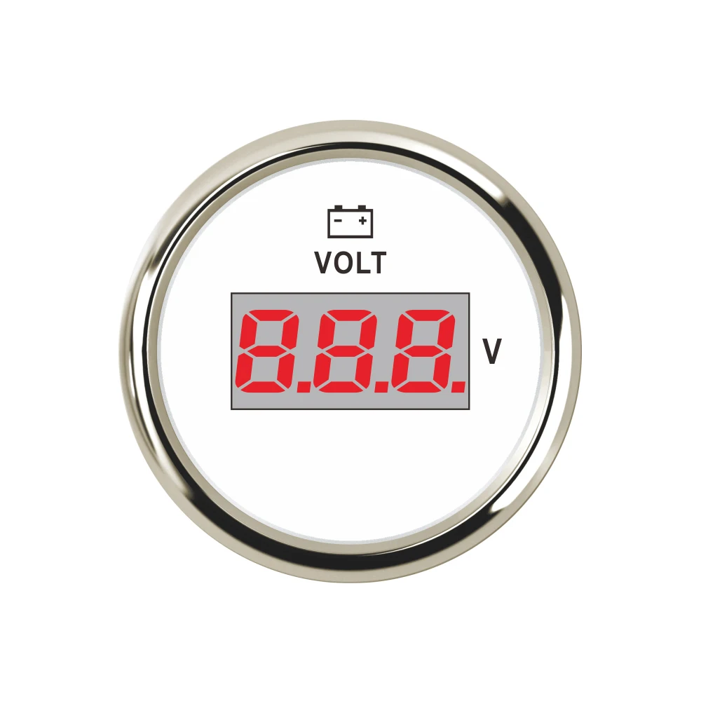 

52 Мм Цифровой Вольтметр 8-32 В С Красной Подсветкой