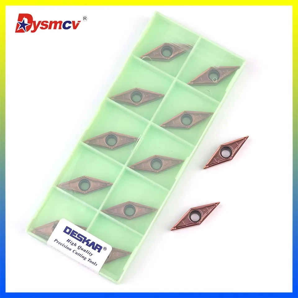 

DESKAR 100% оригинал VBMT160404 160408 LF6118 LF6018 лезвие из твердого сплава из нержавеющей стали с ЧПУ наружное круговое заостренное лезвие токарный станок инструмент