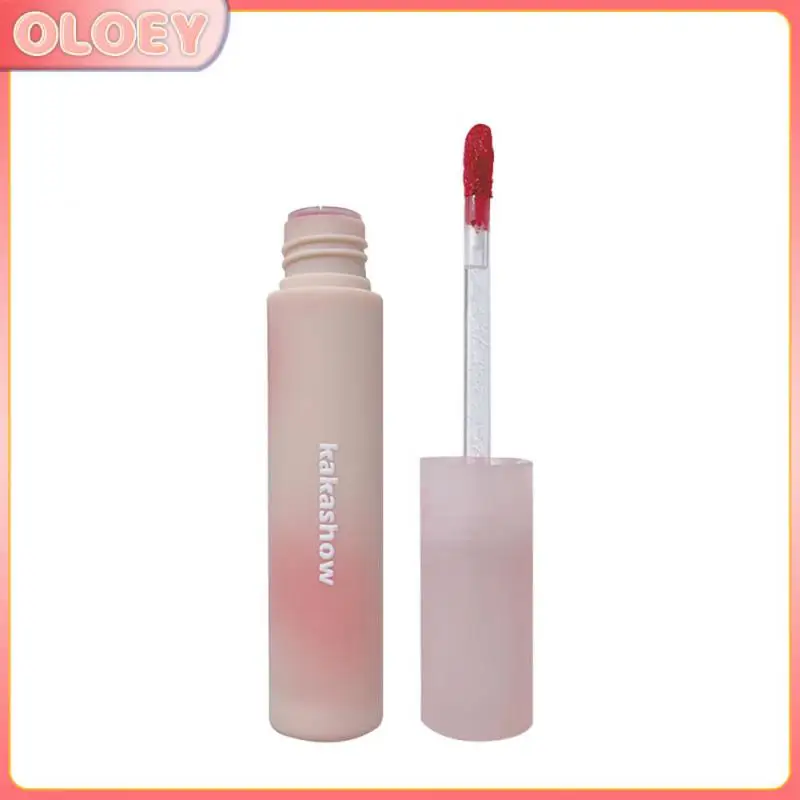 

Gentle Pink Lipstick Tube Lip Gloss Moisturizing Soft Mist Liquid Lipstick Long Lasting Lip Tint Mud Cosmetics Lip Glaze