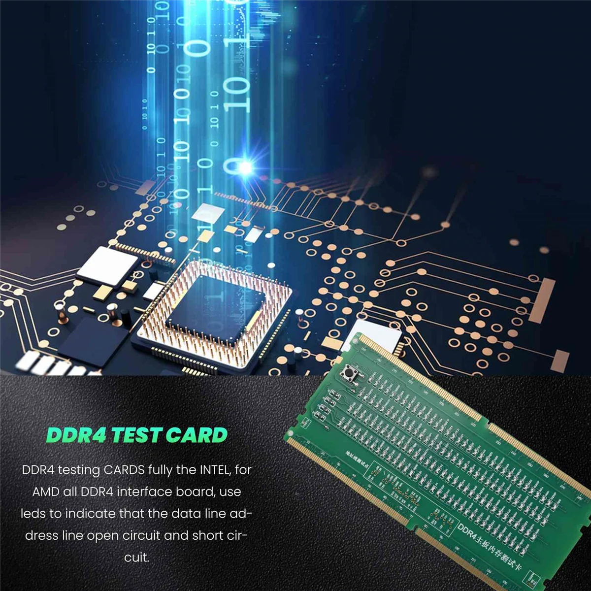 Тестовая карта DDR4 слот для оперативной памяти светодиодный анализатор ремонта