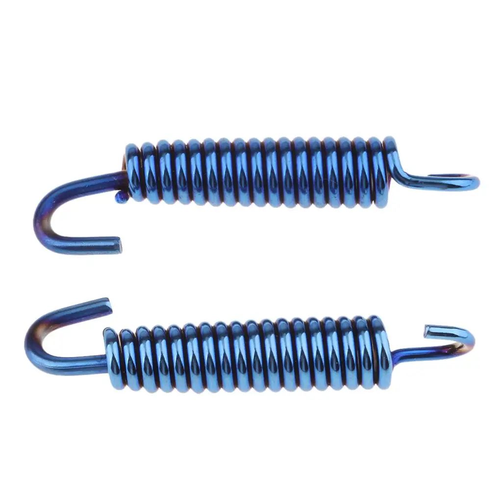 2 шт. 65 мм глушитель выхлопной трубы мотоцикла пружинный крюк из нержавеющей