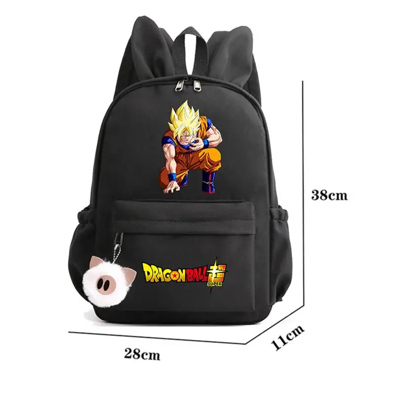 Фото 3 шт./компл. аниме Dragon Ball рюкзак для девочек и мальчиков, студенческий подростковый детский рюкзак, женский рюкзак для обеда, сумка Goku, повседневная школьная сумка, комплект №2