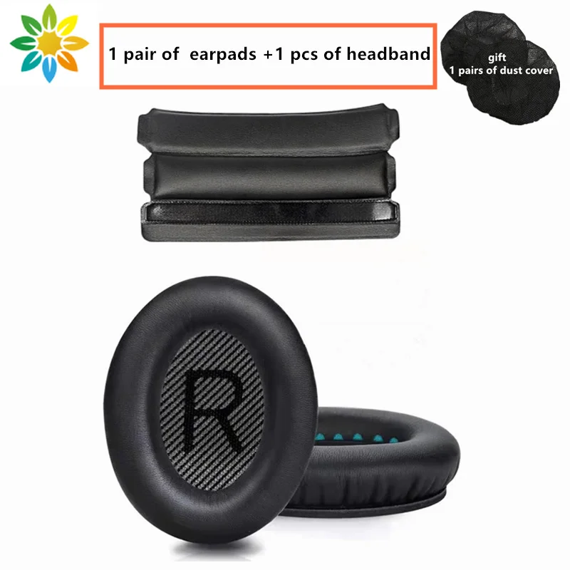 

Replacement Earpads Headband For BOSE QC35 for QuietComfort 35 & 35 II Headphones Headband Soft Earmuff Sleeve