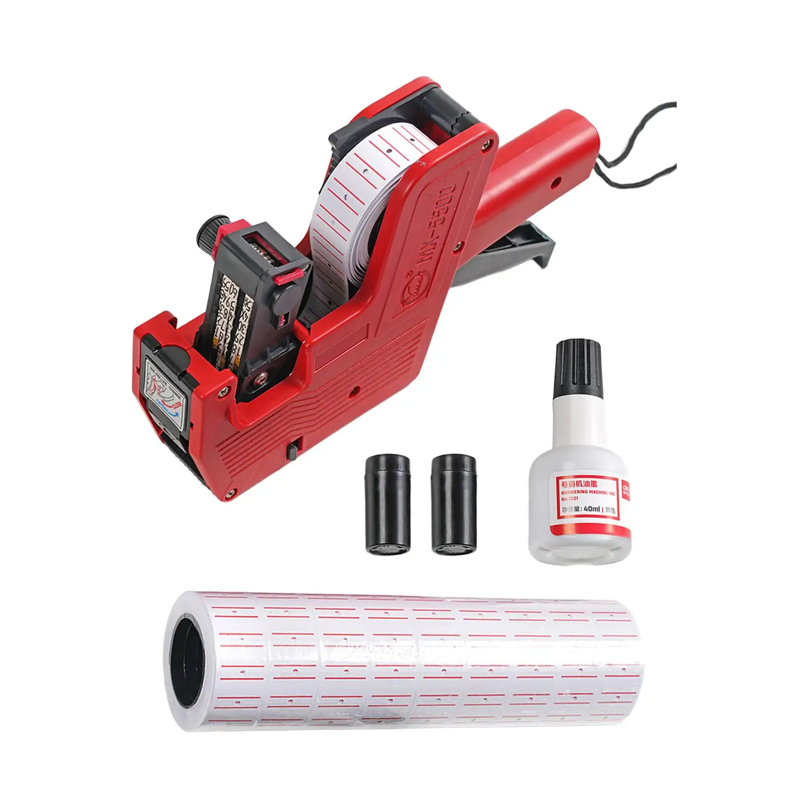 Price Tag Labels Machine Easy to Use Clothing Tag Market with 2 Ink Refill Label Tag Marker Machine 8 digits Price Label Machine