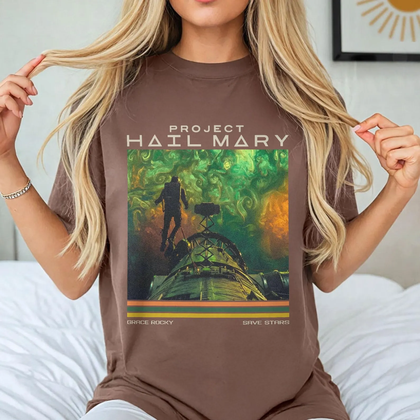 Футболка Project Hail Mary Spacecotton, подарок для фанатов Грейс Рокки Сейв Старс, подарок для фанатов Энди Вейра, футболка для любителей научно-фантастических книг (art.: 3920dc67cf9fd) - 3920dc67cf9fd