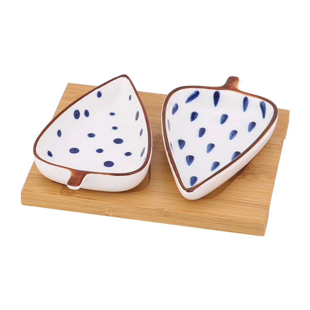 

1 Set of Multi-function Salad Saucer Household Candy Saucer Decorative Seasoning Saucer