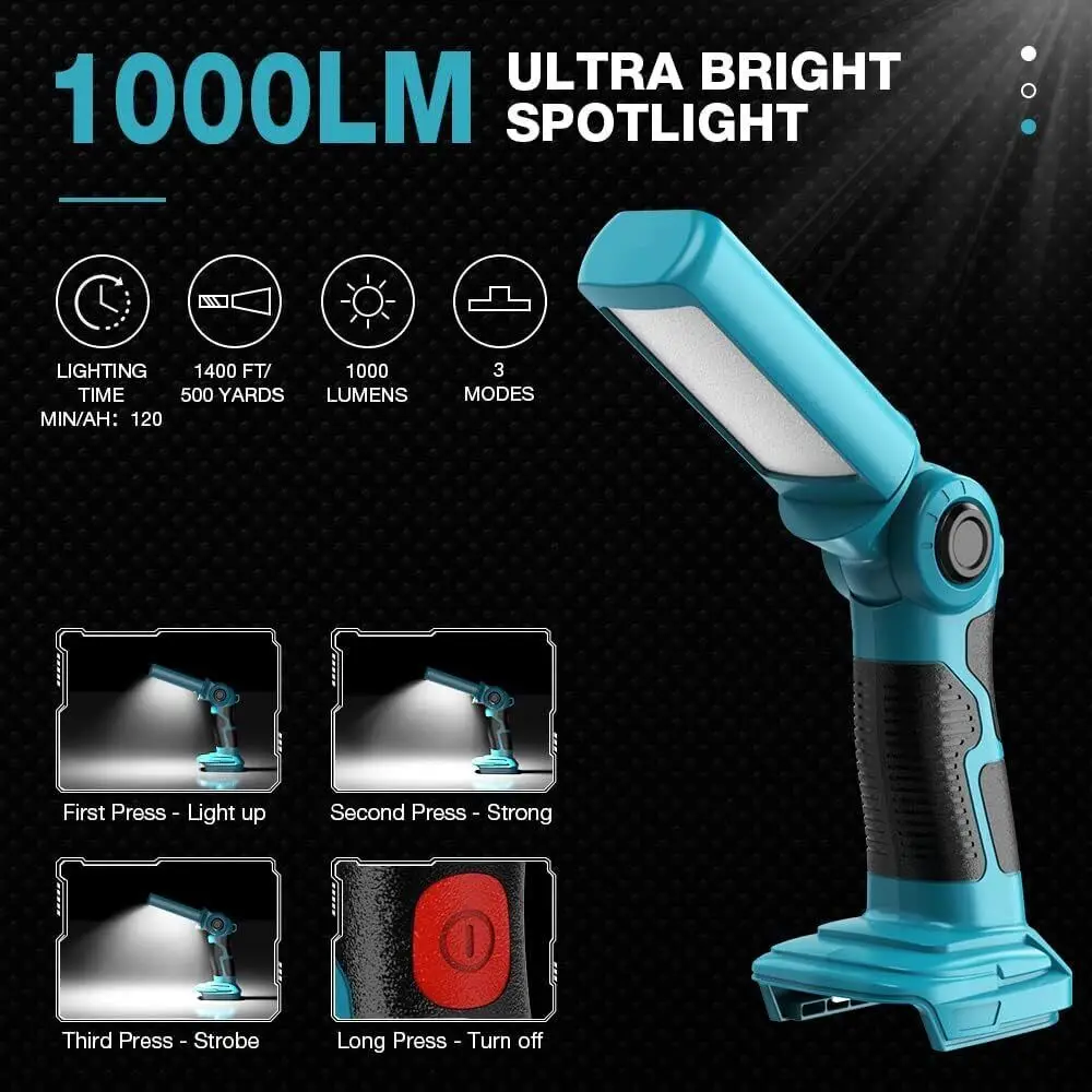 

Портативный фонарь MT для аккумуляторов Makita 14.4V-18V
