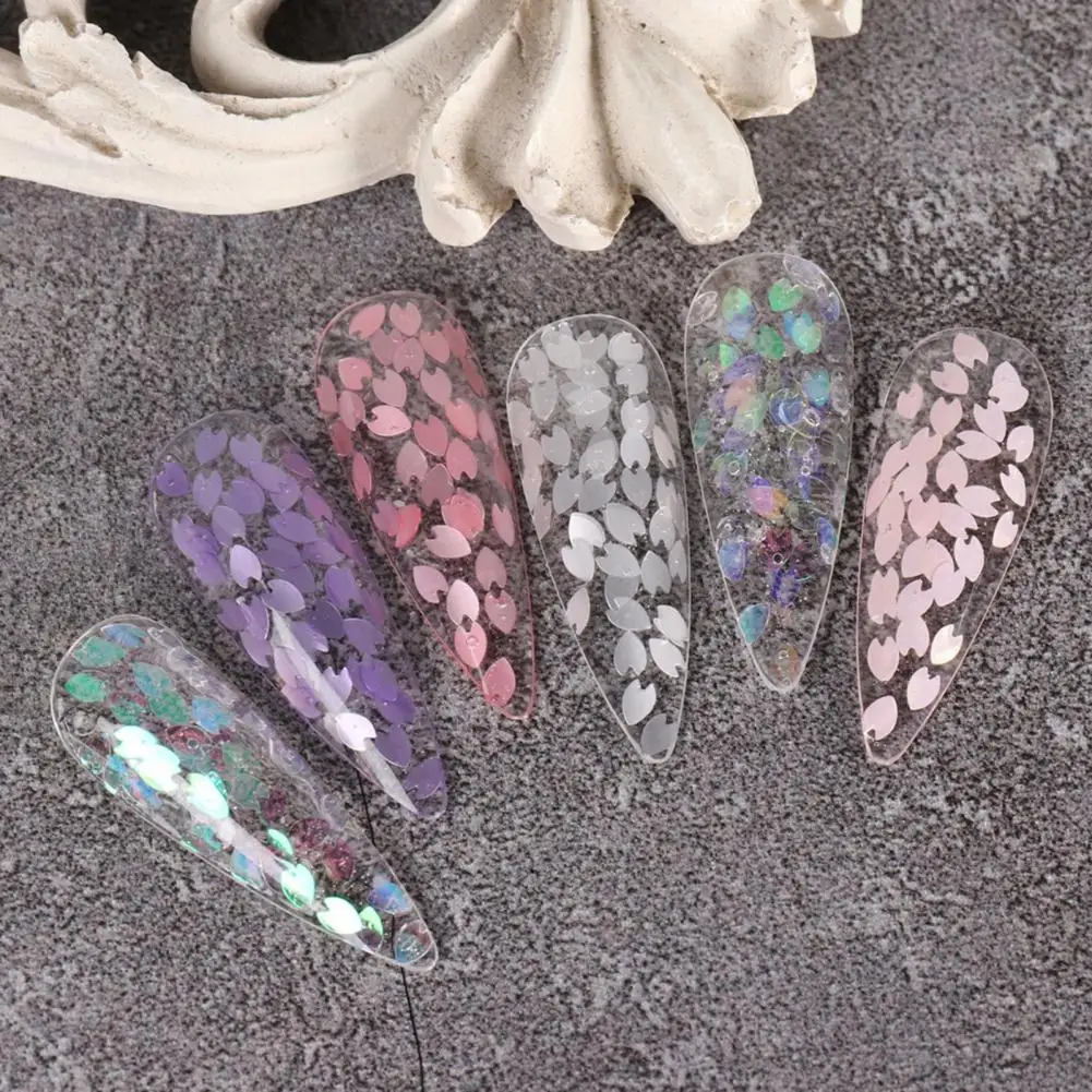 Блестки для нейл Арта (искусство украшения ногтей) 1 коробка Модная легкая