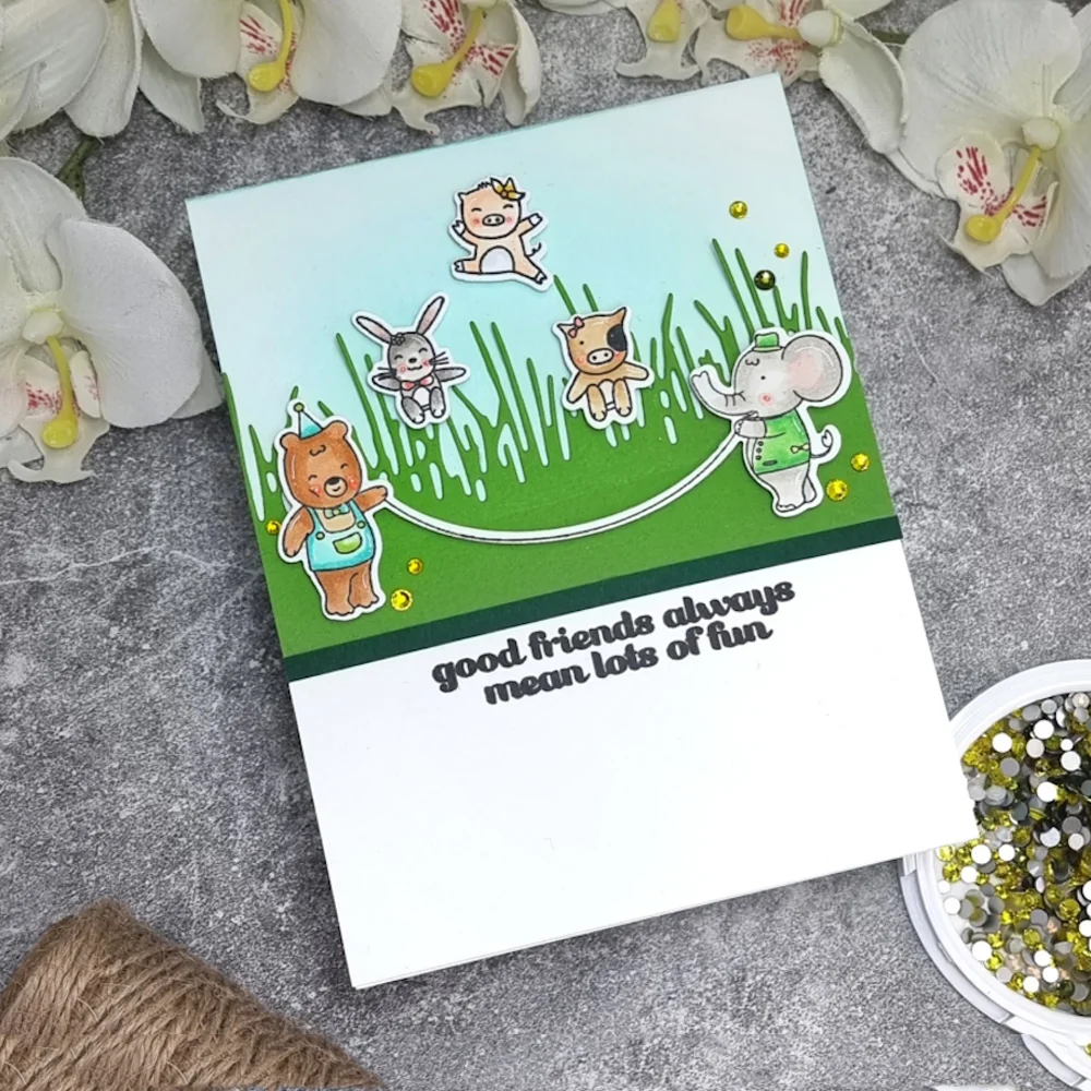 Металлические пресс-формы счастливая богиня трава граница Сделай Сам