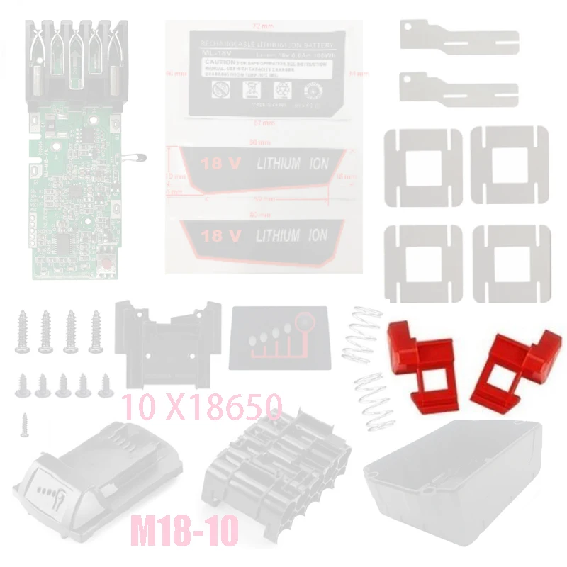 

Key Case Button Buckle 18V Li-Ion Battery For M18 Lithium Ion For Milwaukee