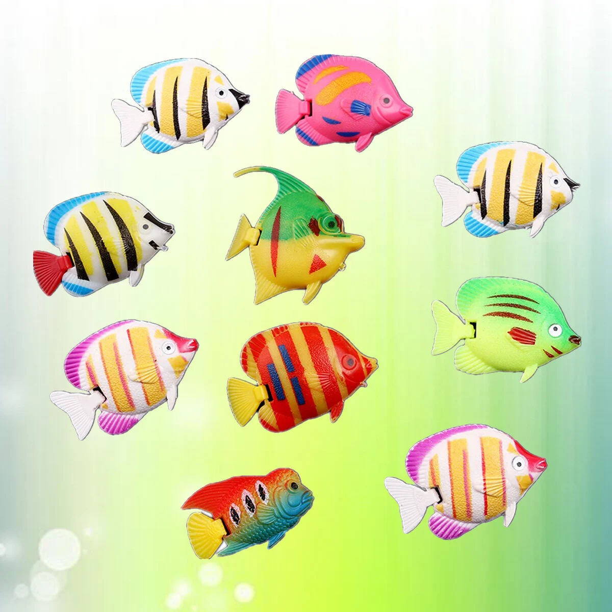 

10pcs Artificial Tiny Moving Floating Fishes Ornament for Aquarium Tank ( Random Pattern )