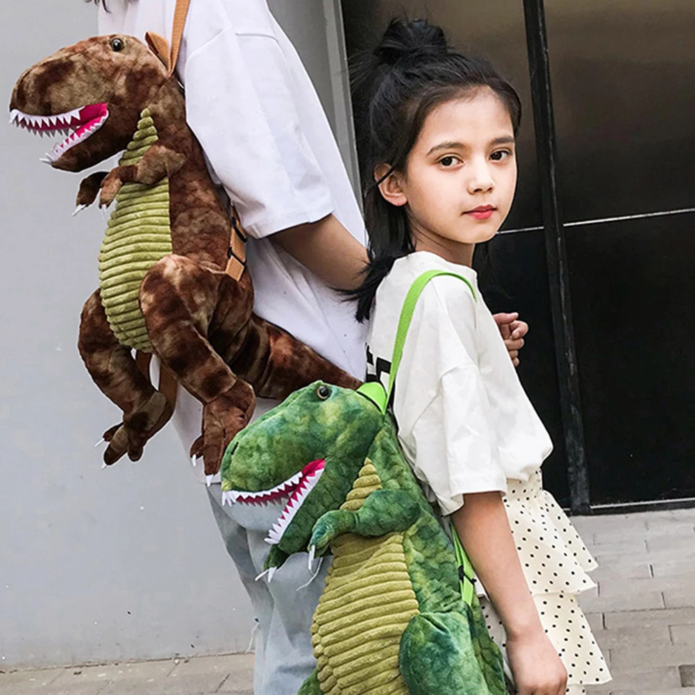 Children Dianosaur Backpacks Kids Doll Plush Bag 3D Dinosaur Baby Backpack For Boys Girls Cute Animal Dinosaur Bags Toys Gifts