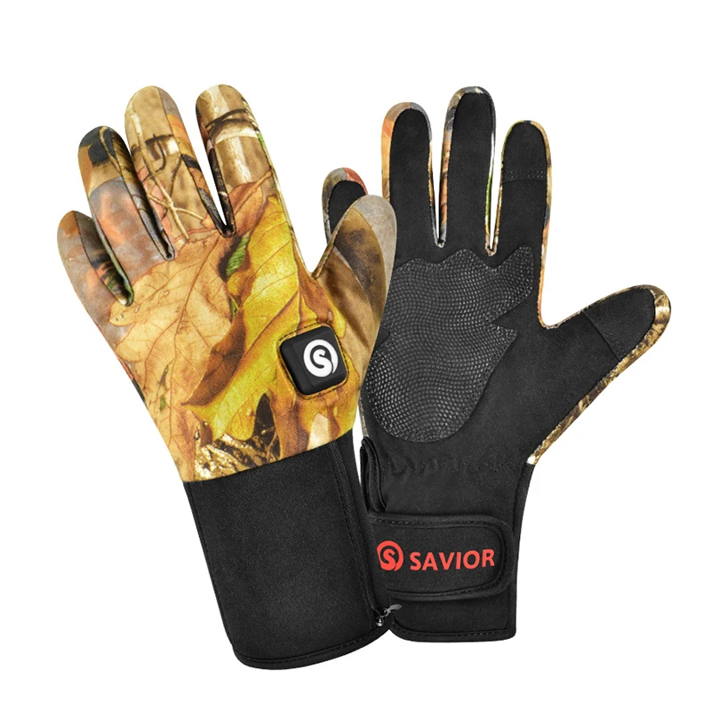 

Варежки с подогревом спаситель, теплые и ветрозащитные, велосипедные, охотничьи, рыболовные перчатки, камуфляжные перчатки с закрытыми пальцами для мужчин и женщин