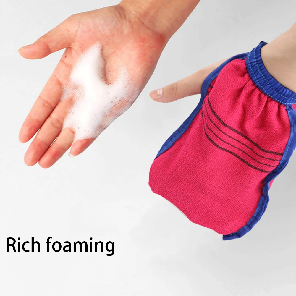 

1PCS Shower Spa Exfoliator Two-sided Bath Glove Body Cleaning Scrub Mitt Rub Dead Skin Removal Magic Peeling Glove 12x18cm
