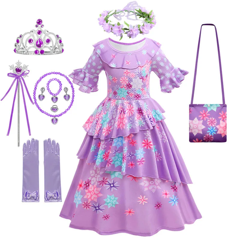 Disney Moana Adventure Outfit Girls Summer Vaiana Fancy Dress Up Clothes Children Birthday Party Frozen Elsa Princess Costume