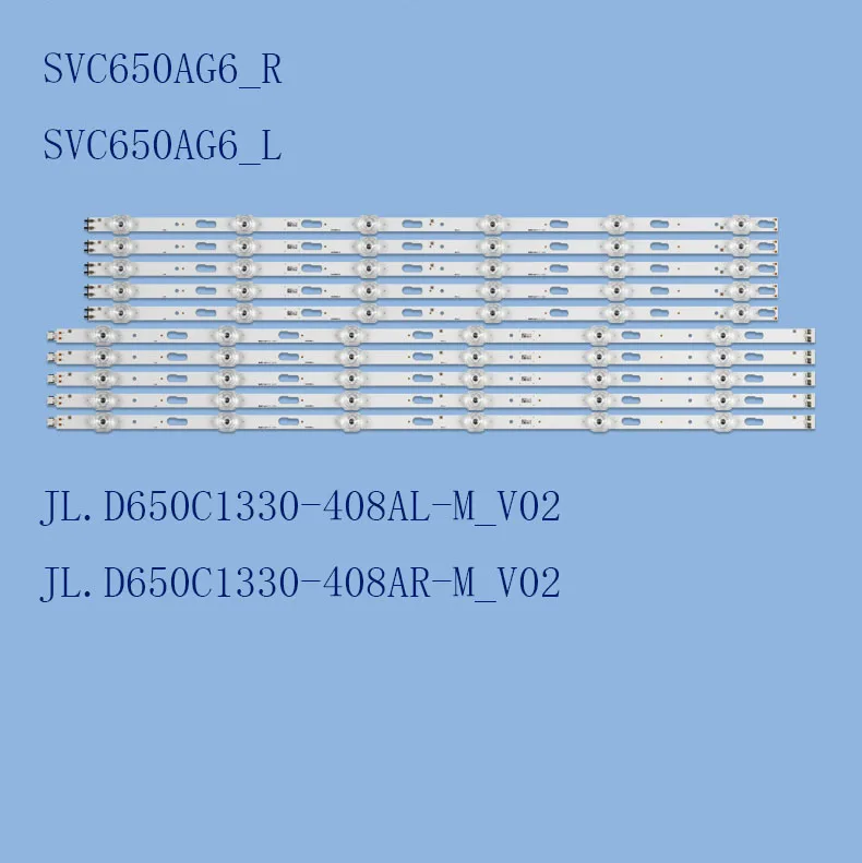 

New LED Strip UN65TU7000 UN65TU8000 UN65TU8200 UE65TU7000 UE65TU7105K JL.D650C1330-408AR 408AL-M_V02 CY-GT065HG SVC650AG6_R L