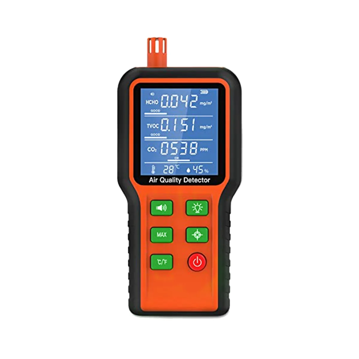 5 в 1 тестер качества воздуха для дома CO2 TVOC HCHO влажность