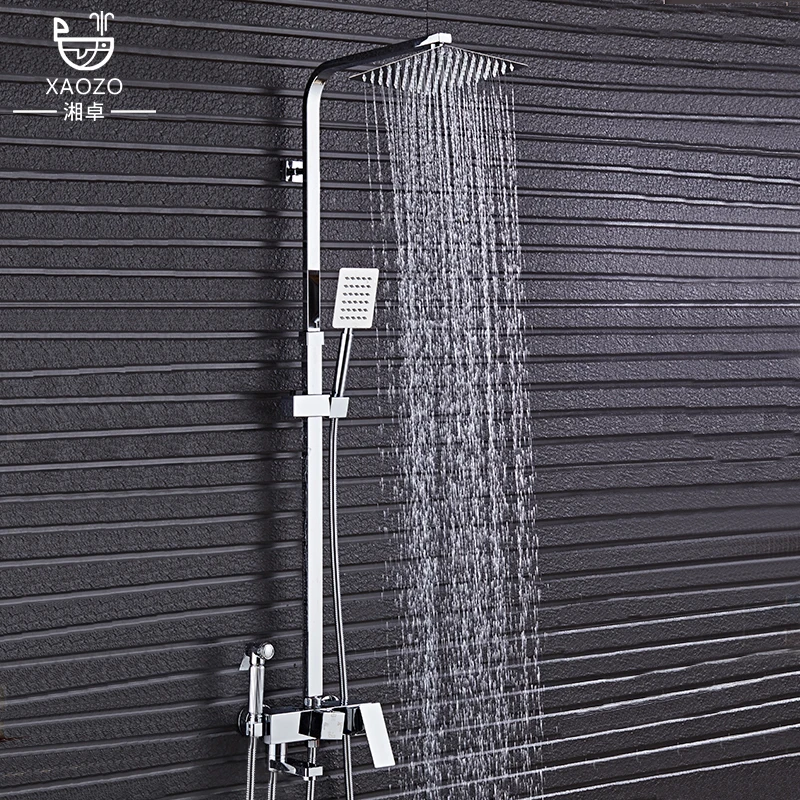 Насадка для душа домашний медный квадратный смеситель черного/хромированного