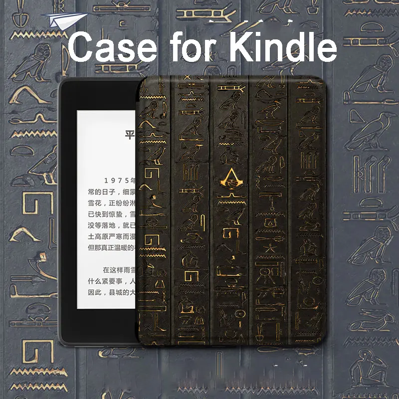 

Старинные штамповки текста Teblet чехол для Kindle Paper White 5 Обложка KPW5 KPW4 Kindle 658 Складная фотооболочка для Kindle Paperwhite 4