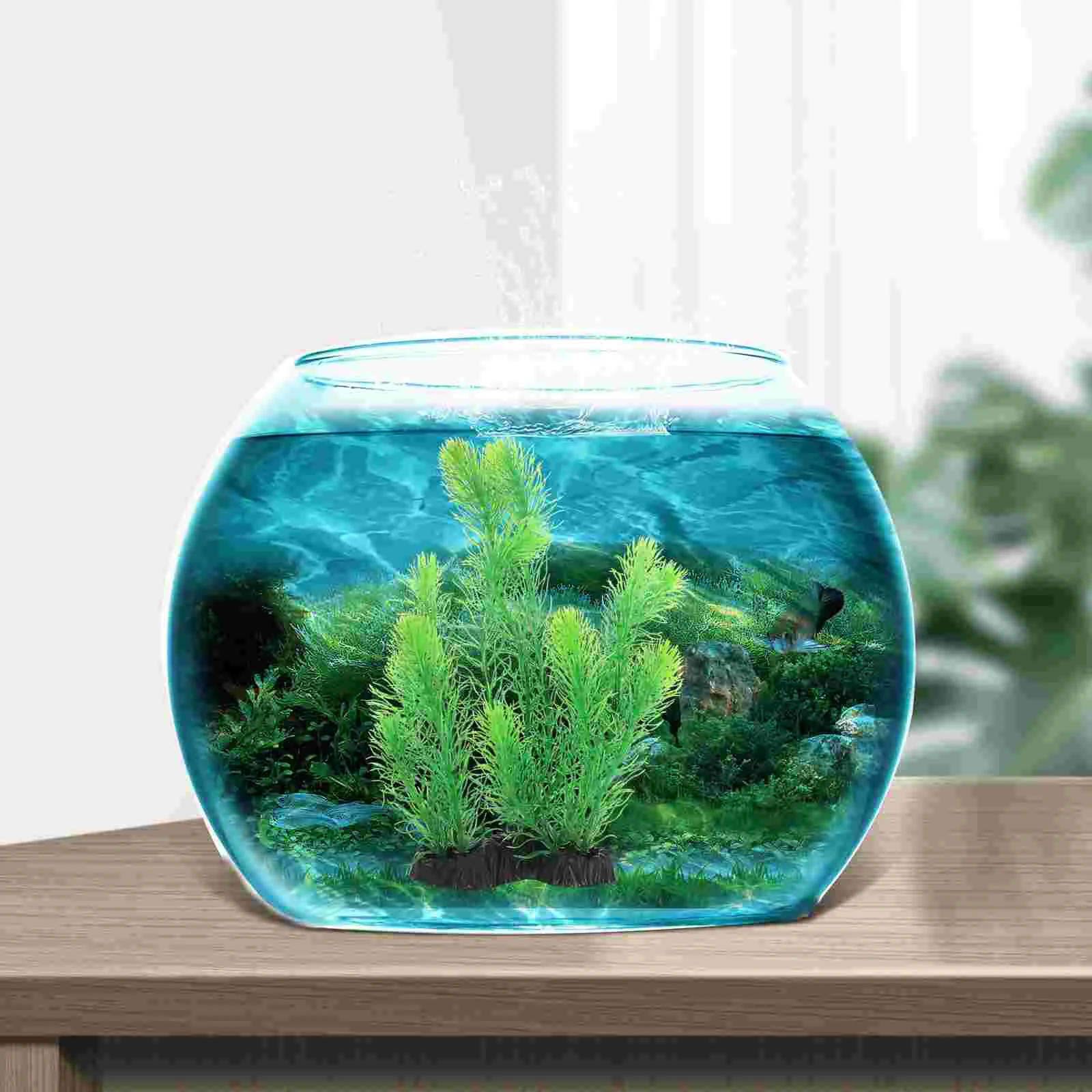 Искусственные аквариумные растения имитация рогона принадлежности для