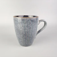 danish nordic hand painted striped ceramic mug fashion coffee cup water cup