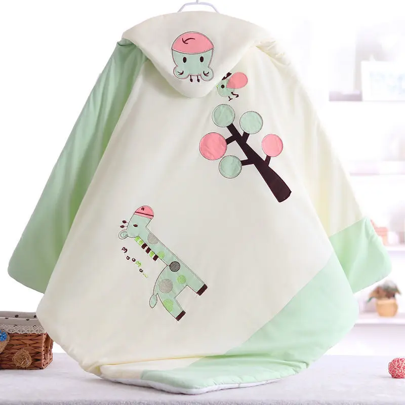 

Newborn Cotton Swaddle Spring Autumn Winter Baby Hug Quilt Cartoon Cute Style Thick Warm Blanket Baby Bedding Go Out Wrap Quilt