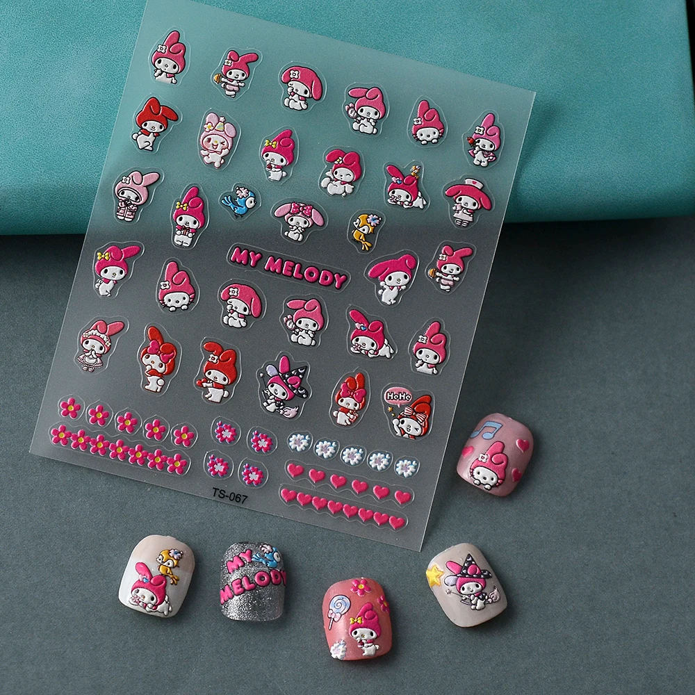 

Rabbits 5D Nail Stickers Slider For Manicure Polish Nail Transfer Sliders Manicure Tips TS-067