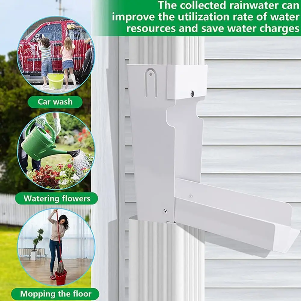 

Rain Water Collection System Water Bill Reduction For Downspouts Gutter Drain Rain Diverter For Lawn Gardening Watering Too D4B9