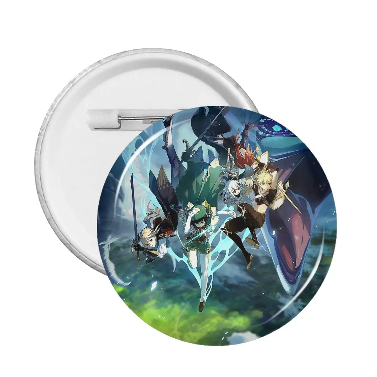 

Genshin Impact Wallpaper Pin Badge For Clothes Badges Brooches Decoration Pins For Friends