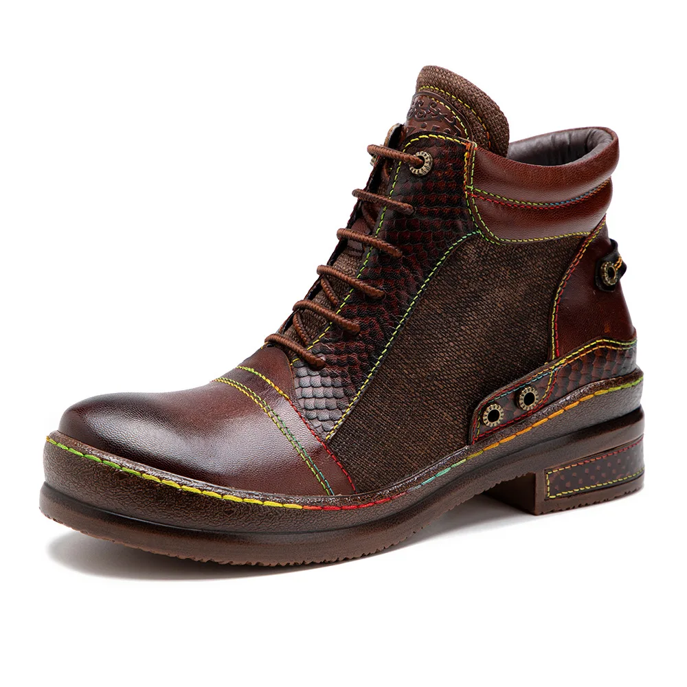 

Осенне-зимние мотоциклетные ботинки на плоской подошве, размеры 36-42