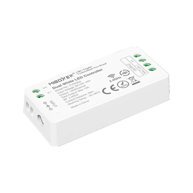 Miboxer DC12-24V 2.4GHz FUT035S Dual White FUT036S Single Color FUT037S RGB FUT038S RGBW FUT039S RGBCCT LED Strip Controller