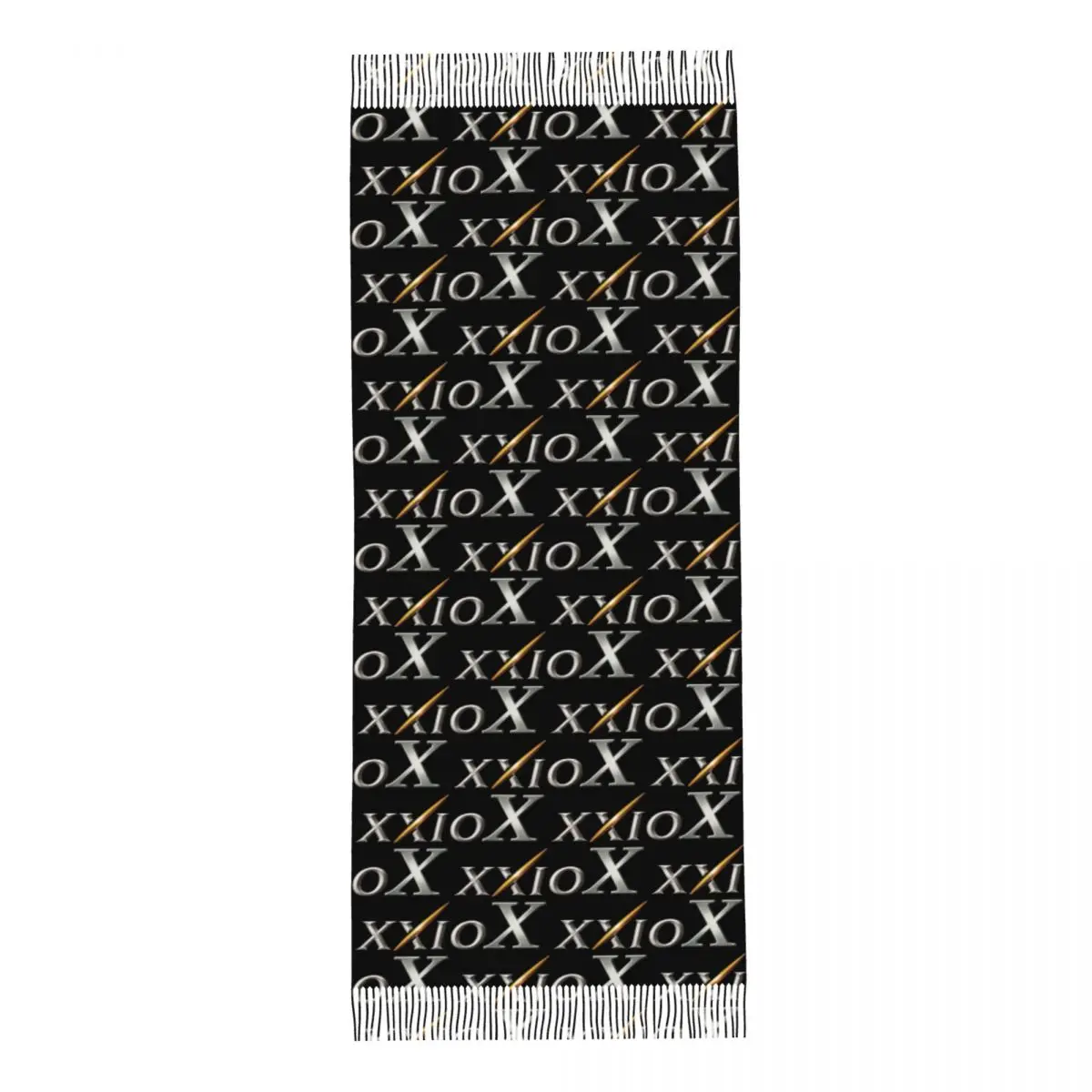 Женский шарф с кисточками и логотипом XXIOs для гольфа мягкая шаль женские