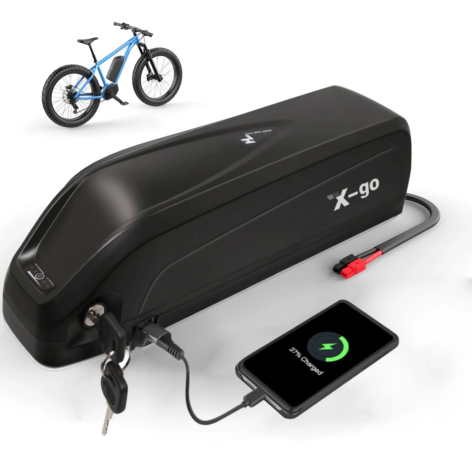 

Hailong Ebike Battery 36V 48V 10-20AH with Charger,Power Switch 4-5 Pin Discharge,Mountain Bike Battery Pack for 50-1200W Motor