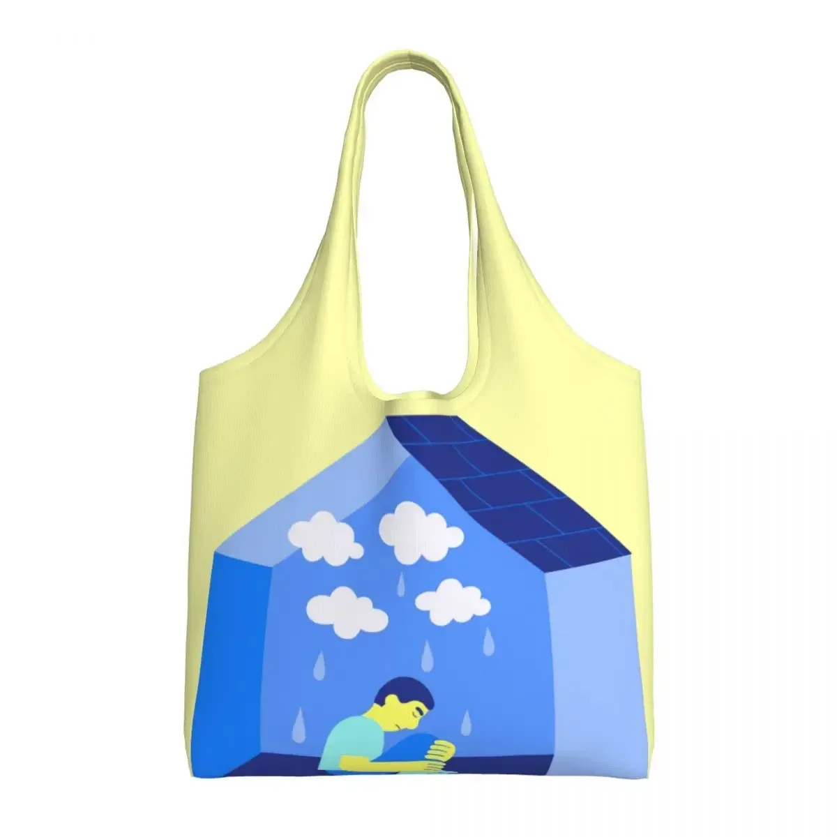 Сумка-тоут для покупок с депрессией женская уличная роспись художественная