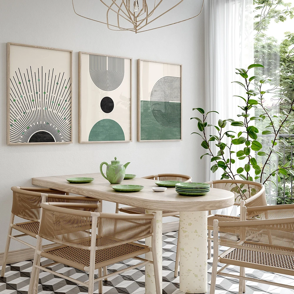 Фотообои среднего века нейтральные современные настенные картины в стиле бохо