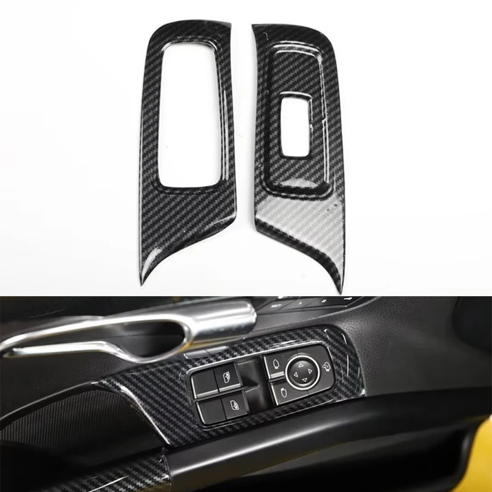 

For Porsche Boxster 2013 2014 2015 Left Hand Drive Car Window Lift Switch Trim Styling Interior Car Accessories 2pcs