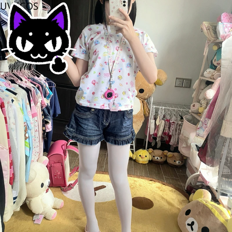 Футболка Misa Кроптоп Мультяшный принт