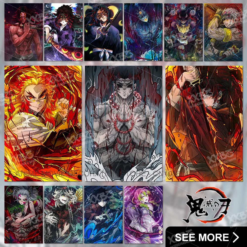 Плакаты с изображением рассекающего демонов Kamado Tanjirou без рамки картина в стиле