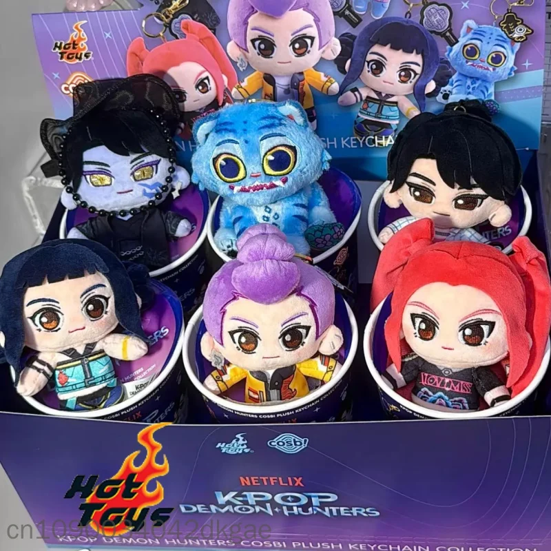 Фото Новинка 2026: Оригинальные фигурки Hot Toys Cosbi Kpop Demon Hunters в слепых коробках, мини-фигурки, брелоки, подвески Rumi, Mira, Zoey, Jinu, Derpy – подарок №1