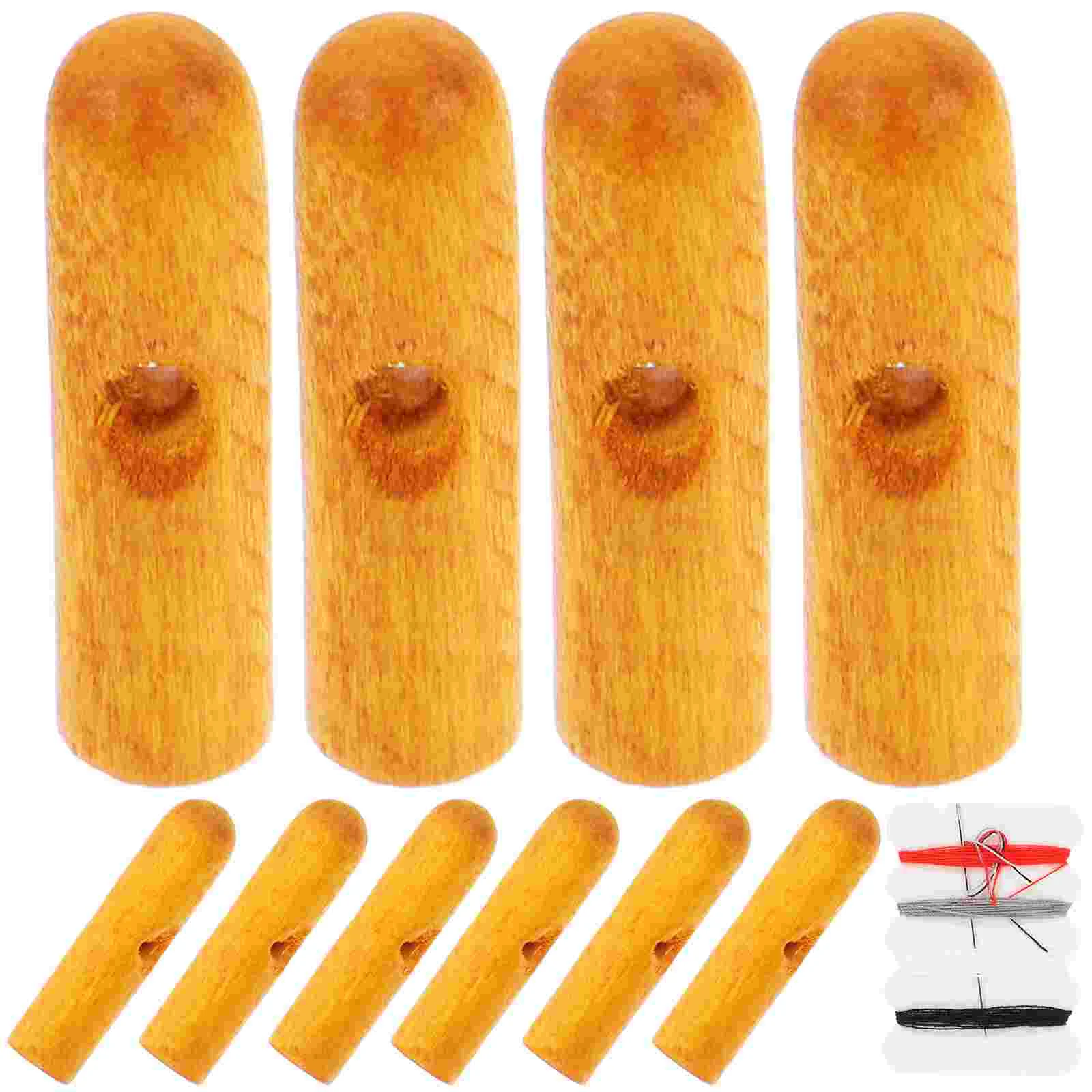 

10 pcs Folding Umbrella Tails Beads Rain Umbrella Bone Covers Wood Umbrella Tails Beads