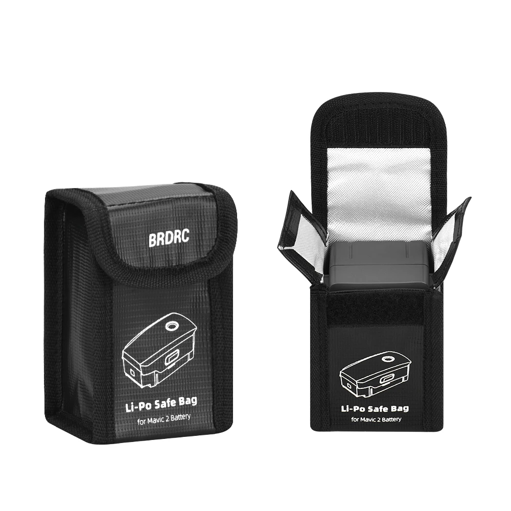 

Сумка для хранения аккумулятора для DJI Mavic 2 Pro/Zoom Lipo, безопасная сумка для аккумулятора, взрывозащищенный чехол для переноски для дрона, портативные аксессуары