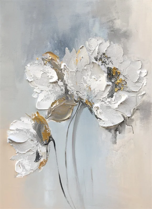 

Живопись "Абстрактные белые цветы" Fashionista