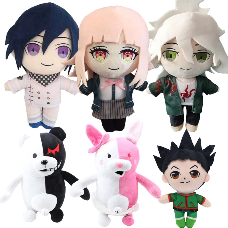 

23cm Danganronpa Plush Toys Kokichi Oma Nagito Komaeda Nanami ChiaKi Stuffed Dolls Cartoon Figure Plushies Kids Christmas Gifts