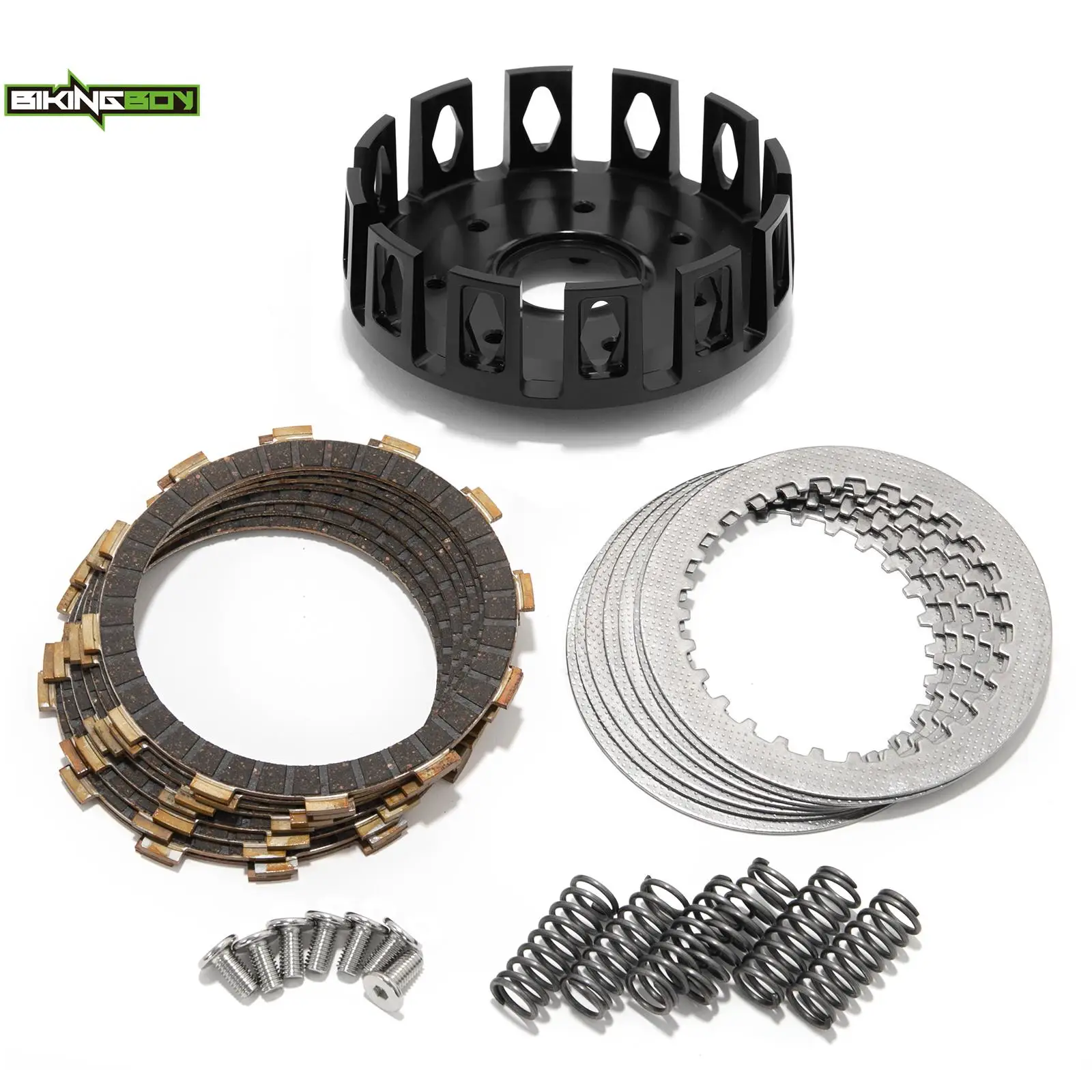 BIKINGBOY диски корзины сцепления пружины для TRX450ER Electric Start 06-09 10 11 12 13 14 TRX450R Kick 04-09 05 07 08