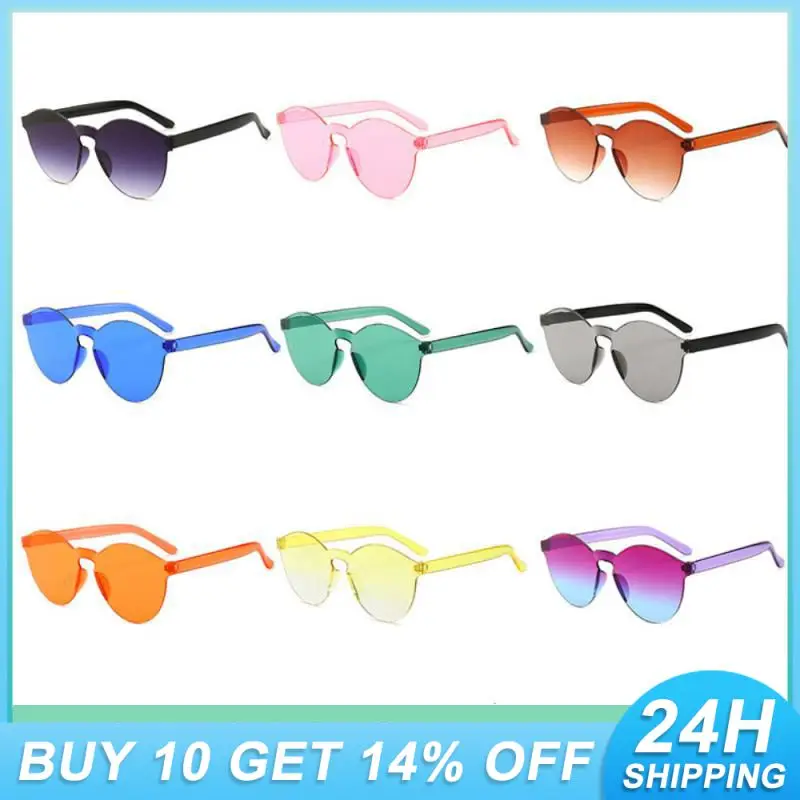 

5/3/1pcs Gradient Rimless Sunglasses Summer Outdoor Polaroid UV400 Shades Sun Glasses Men Women Personality Eyewear Wholesale