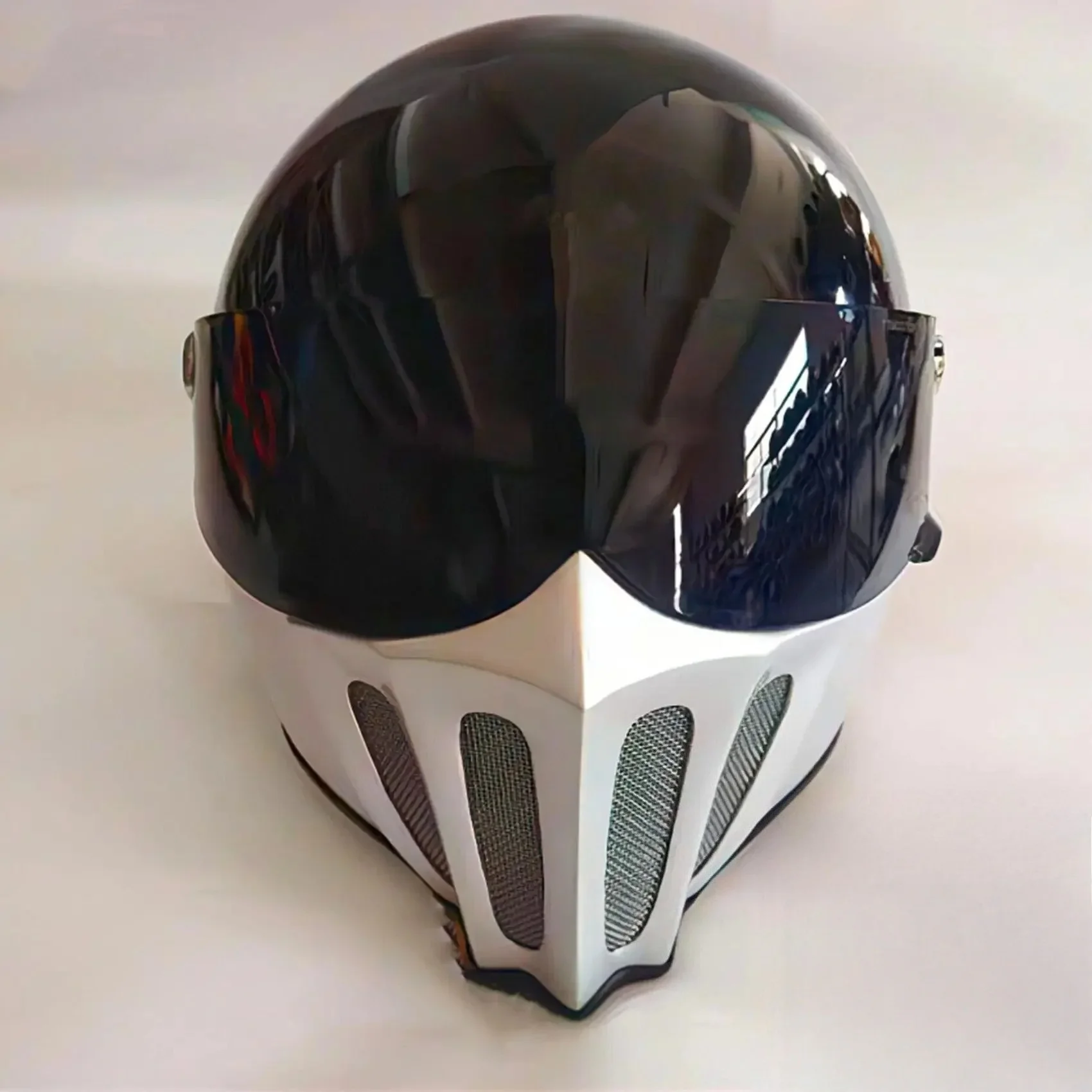 

ГОРЯЧИЙ MEKKCENS стекловолокно ретро маленький шлем корпус электромобиля съемный всесезонный полнолицевой шлем