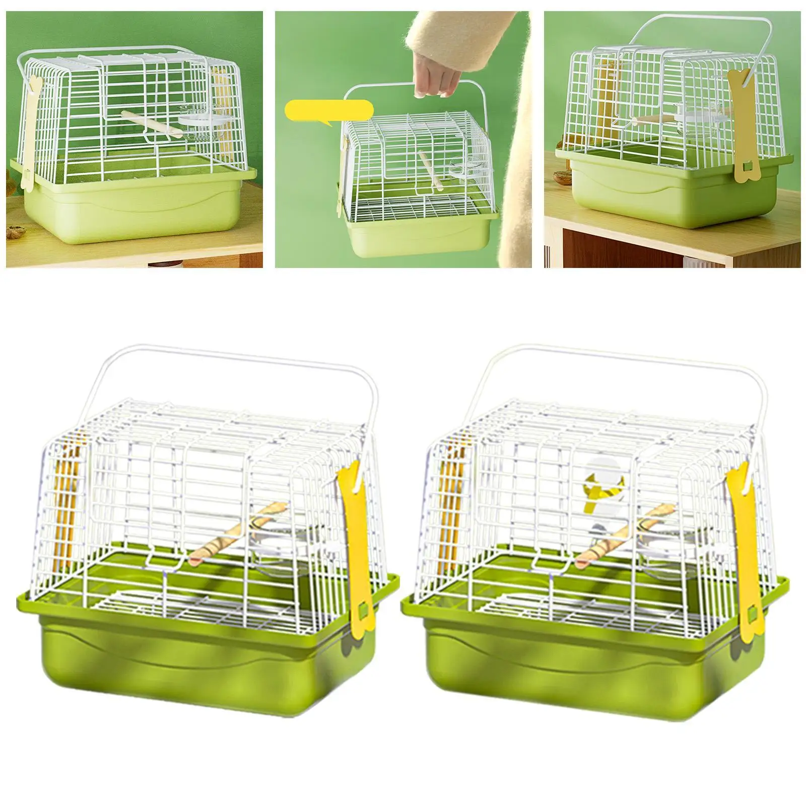Bird Travel Carrier Cage with Stand Lightweight Travel Cage Carrier Parrot